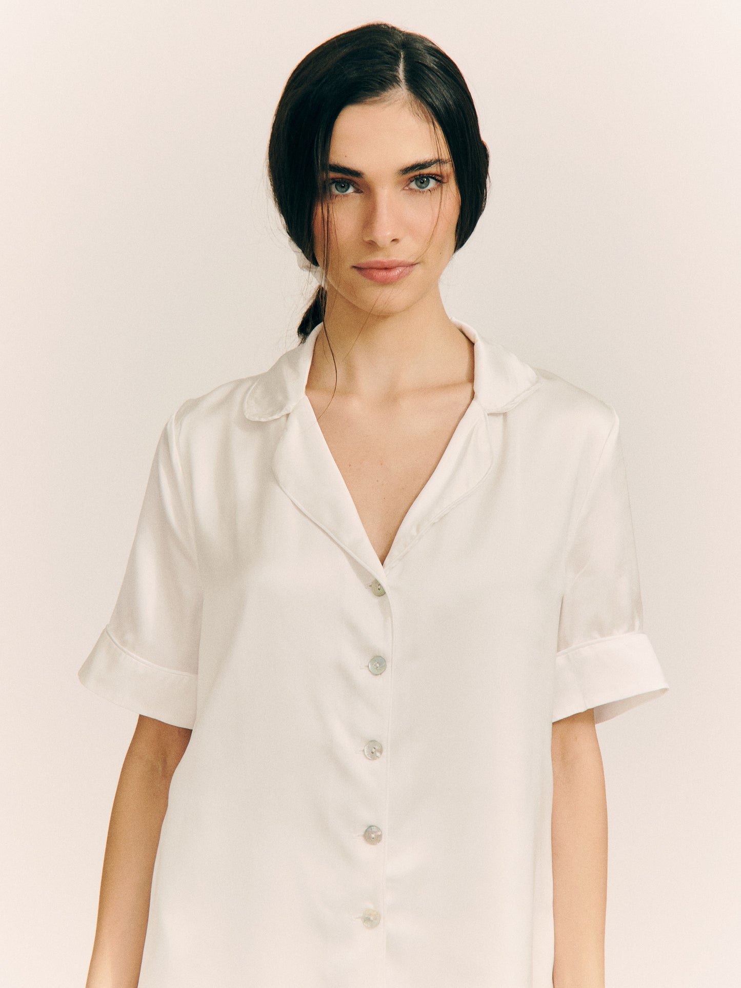 Satin Silk Set - curto (Off)