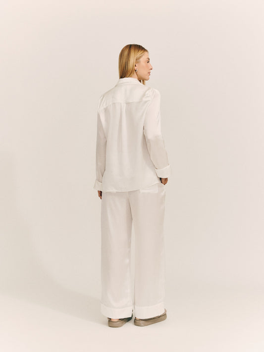 Satin silk set - longo (Off)