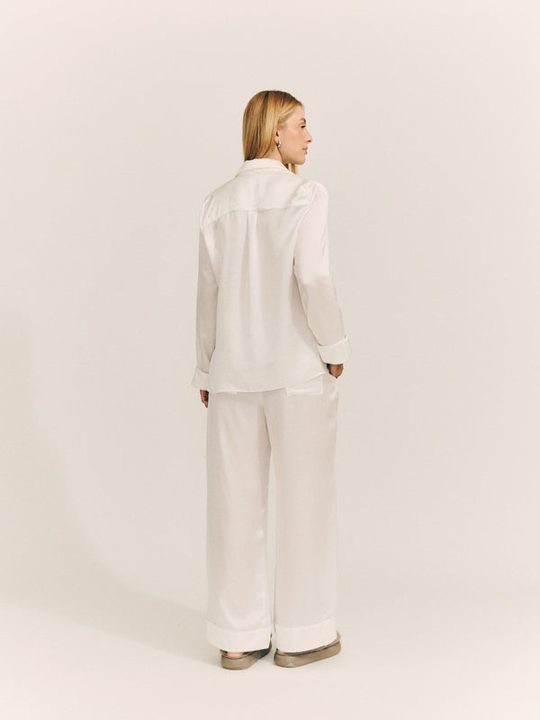 Satin silk set - longo (Off)