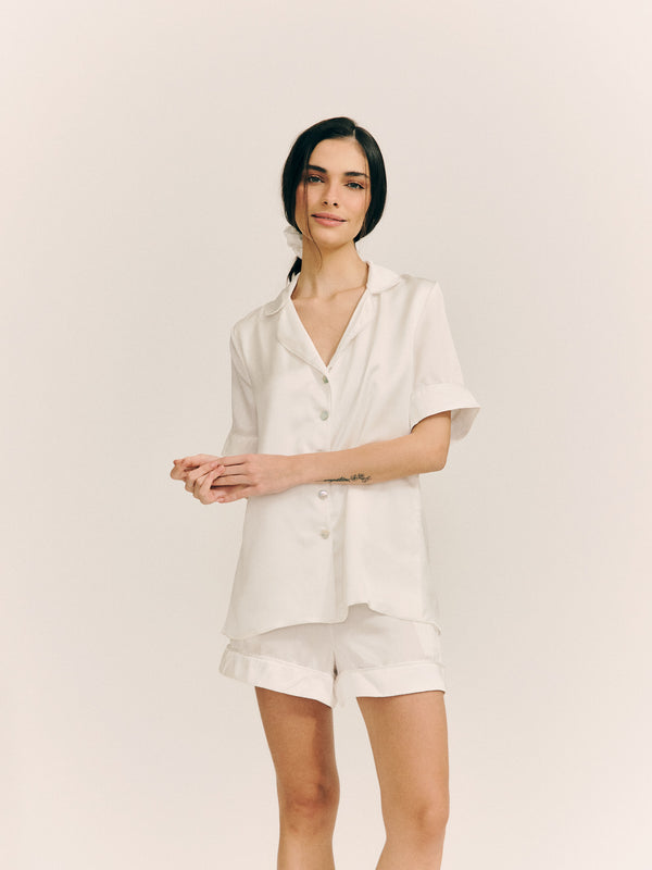 Satin Silk Set - curto (Off)