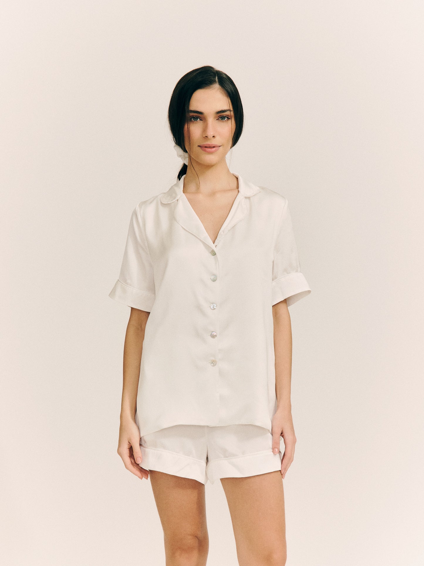 Satin Silk Set - curto (Off)