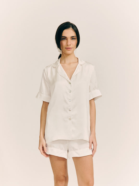 Satin Silk Set - curto (Off)