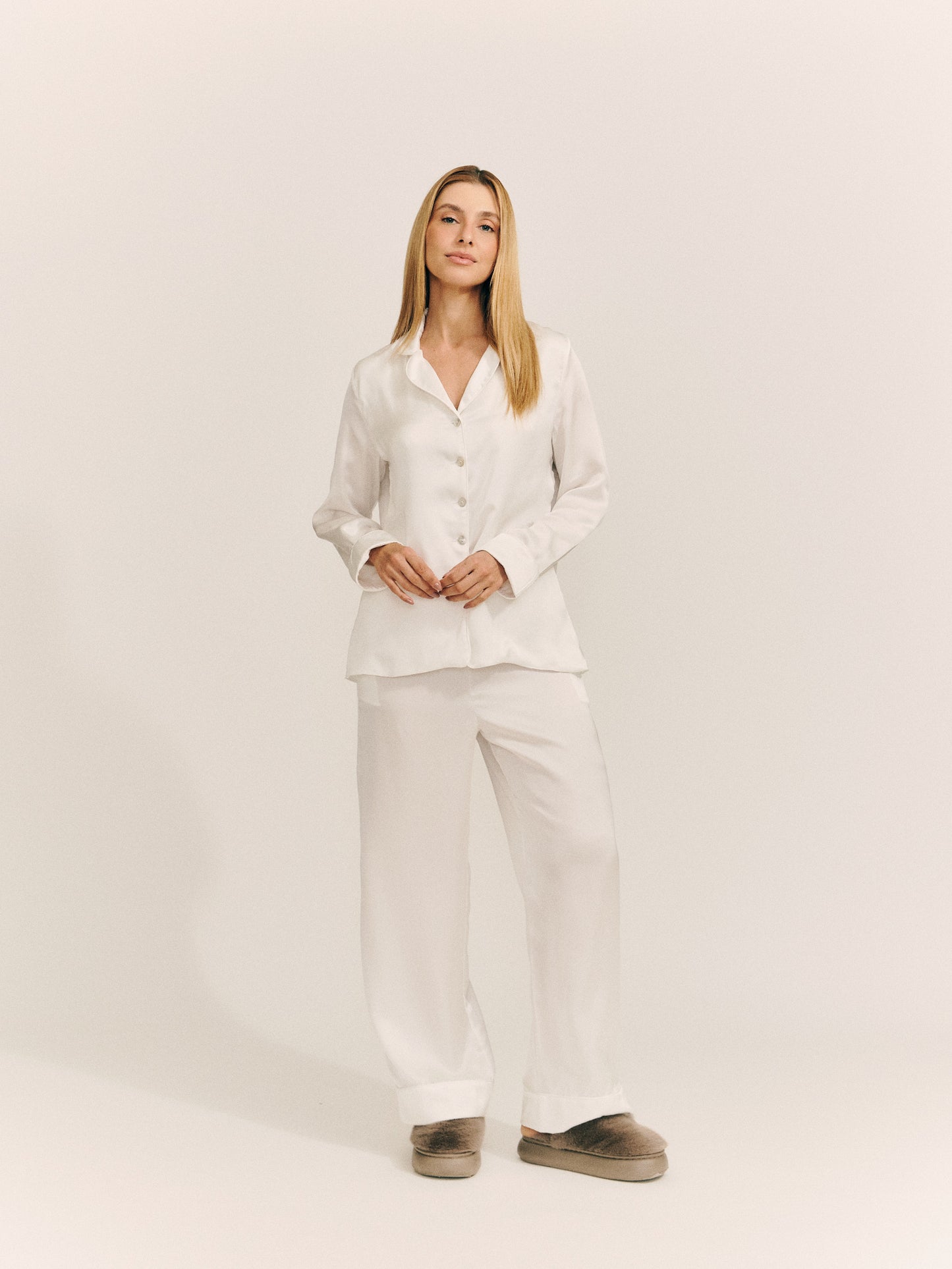 Satin silk set - longo (Off)